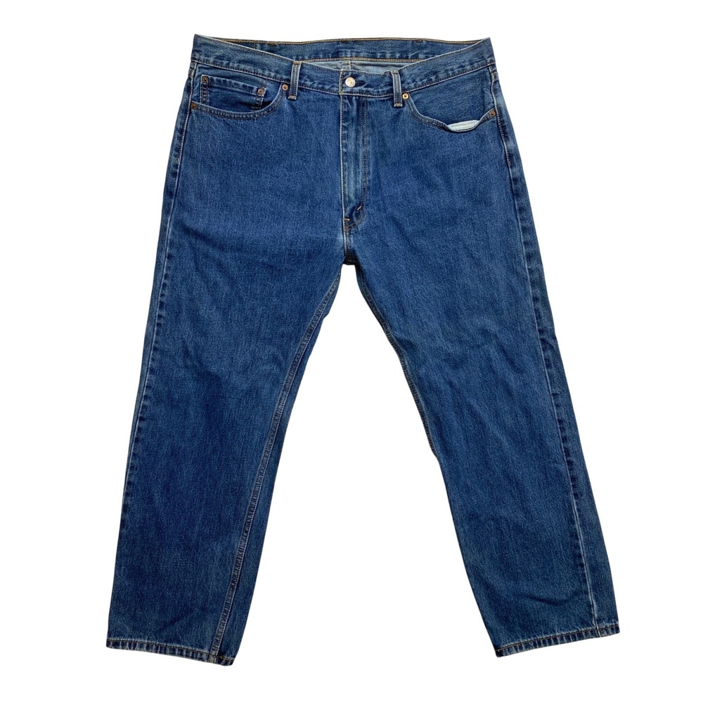 Levi's Jeans Mens 40x30 Blue 505 Regular Fit Straight Leg Denim